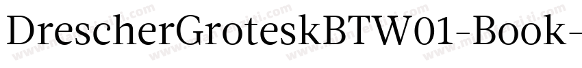 DrescherGroteskBTW01-Book字体转换