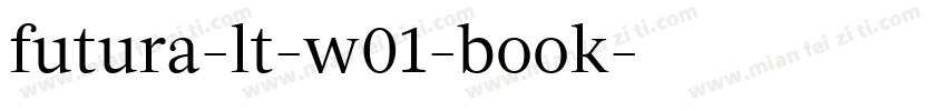 futura-lt-w01-book字体转换