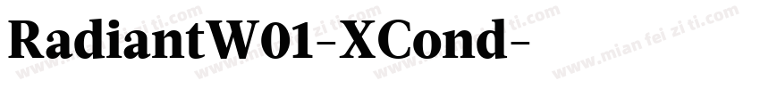 RadiantW01-XCond字体转换