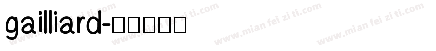 gailliard字体转换
