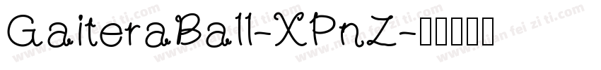 GaiteraBall-XPnZ字体转换