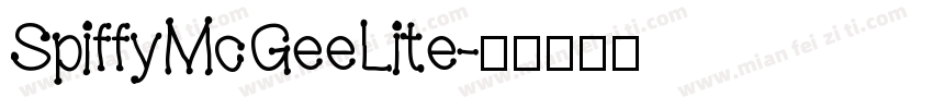 SpiffyMcGeeLite字体转换