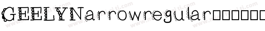 GEELYNarrowregular20151114◆字体转换
