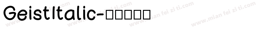 GeistItalic字体转换