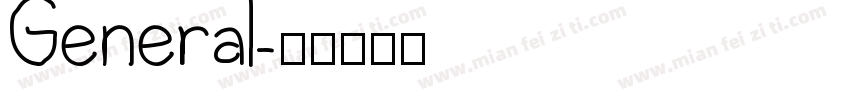 General字体转换