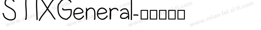 STIXGeneral字体转换