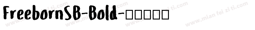 FreebornSB-Bold字体转换