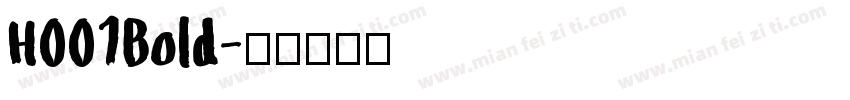 H001Bold字体转换