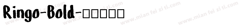 Ringo-Bold字体转换