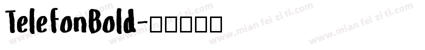 TelefonBold字体转换