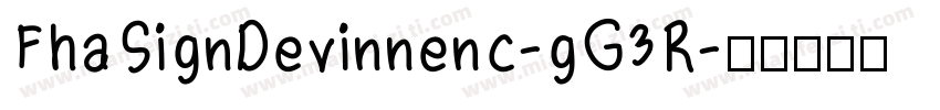 FhaSignDevinnenc-gG3R字体转换