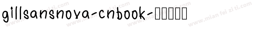 gillsansnova-cnbook字体转换