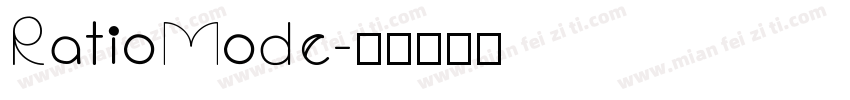 RatioMode字体转换