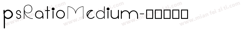 psRatioMedium字体转换