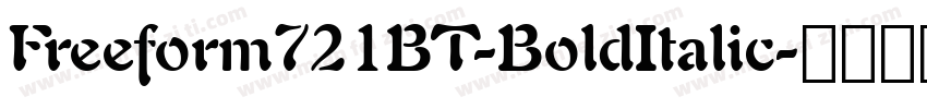 Freeform721BT-BoldItalic字体转换