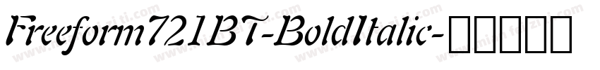 Freeform721BT-BoldItalic字体转换