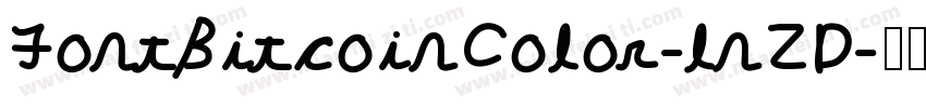 FontBitcoinColor-lnZD字体转换