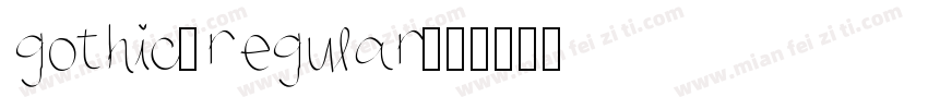 gothic-regular字体转换