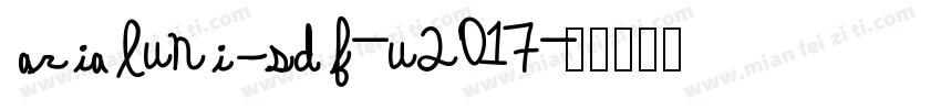 arialuni_sdf-u2017字体转换