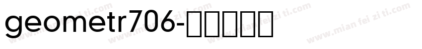 geometr706字体转换