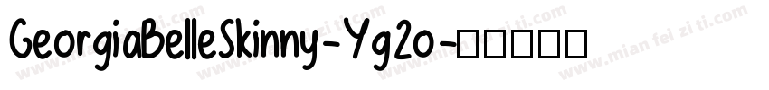GeorgiaBelleSkinny-Yg2o字体转换