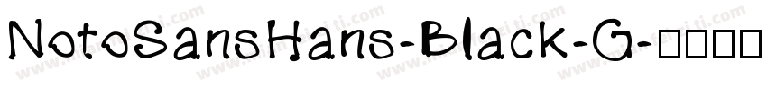 NotoSansHans-Black-G字体转换