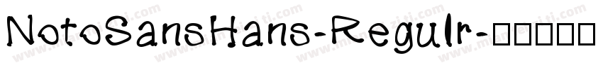 NotoSansHans-Regulr字体转换