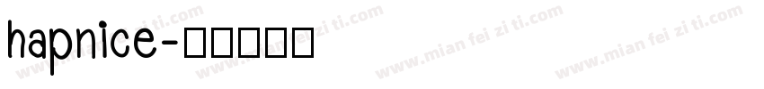 hapnice字体转换