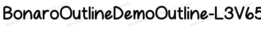 BonaroOutlineDemoOutline-L3V65字体转换
