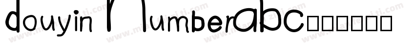 DouyinNumberABC字体转换
