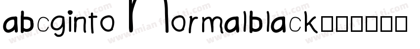 abcgintoNormalblack字体转换