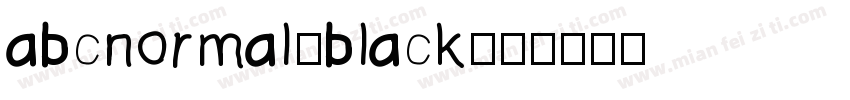 abcnormal-black字体转换