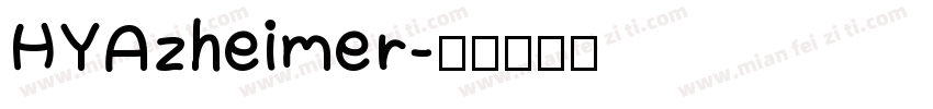 HYAzheimer字体转换