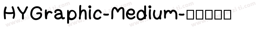 HYGraphic-Medium字体转换