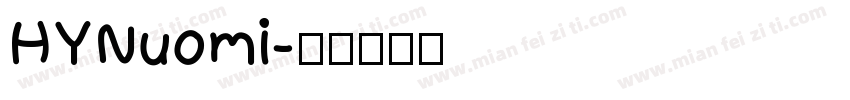 HYNuomi字体转换