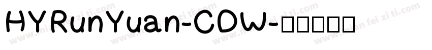 HYRunYuan-CDW字体转换