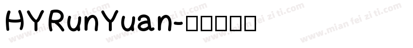 HYRunYuan字体转换
