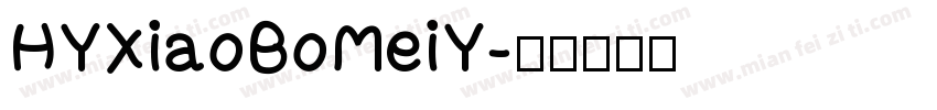 HYXiaoBoMeiY字体转换