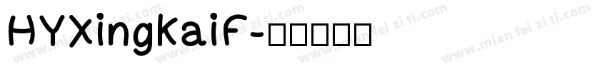 HYXingKaiF字体转换