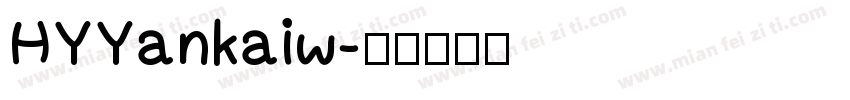HYYankaiw字体转换
