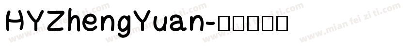 HYZhengYuan字体转换