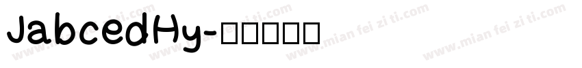 JabcedHy字体转换