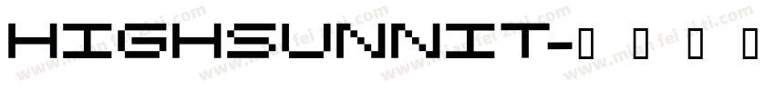 Highsunnit字体转换