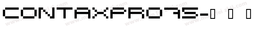 contaxpro75字体转换