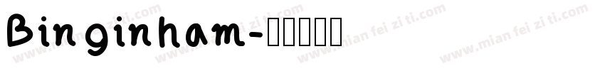 Binginham字体转换