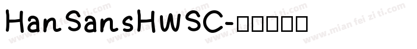 HanSansHWSC字体转换