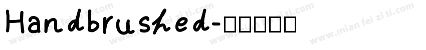 Handbrushed字体转换