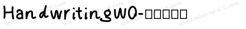 HandwritingW0字体转换