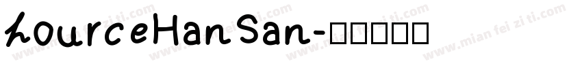 hourceHanSan字体转换