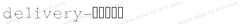 delivery字体转换